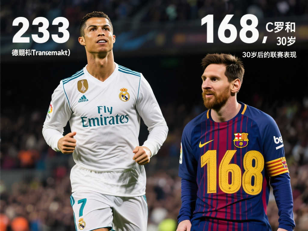 德转数据揭秘：C罗30岁后联赛进球数233远超梅西148